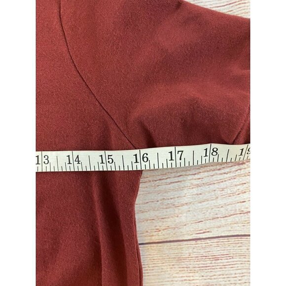 NWT Sateside Nordstrom Women's Modal Short Sleeve Front Twist Amber Sweater - XS - Picture 9 of 12